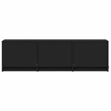 TV Cabinet with LED Black 140 x 34 x 40 cm Engineered Wood 3418706