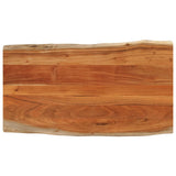 Table Top 120x60x2.5 cm Rectangular Solid Wood Acacia Live Edge 370624
