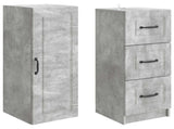 Cabinet Set 2 pcs Concrete Grey 33 x 34.5 x 87 cm 3416973