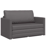 Sofa Bed Grey 124 x 71 x 78 cm Artificial Leather 4106710
