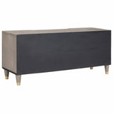 TV Cabinet with Drawer Grey 105 x 33 x 46 cm Solid Mango Wood 4018786