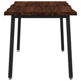 120 x 80 x 75 cm Solid Acacia Wood Dark Brown and Black 937516