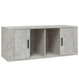 TV Cabinet Concrete Grey 100x35x40 cm Engineered Wood 816804