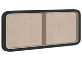 Headboard with Headboard Black 100 x 55 x 3 cm Rattan 42011568