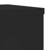 Plant Stand 2pcs Black 25x25x80 cm Engineered Wood 852943