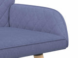 2 Seater Sofa with Solid Wood Legs 2-Seater Jeans Blue 42051042
