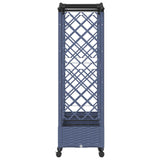 Raised Bed with Trellis and Roof Grey 207 x 40 x 129 cm PP 3423150