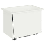 Garden Planter with LED White 40 x 60 x 40 cm Steel 8008142