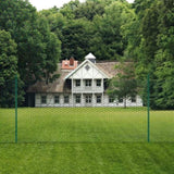 ZNTS Wire Mesh Fence with Posts Steel 25x2 m Green 144617