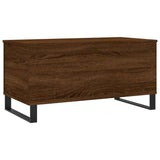 Coffee Table Brown Oak 90x44.5x45 cm Engineered Wood 830987