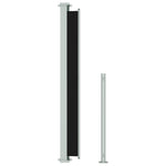 ZNTS Patio Retractable Side Awning 180x500 cm Black 313405