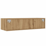 TV Cabinet with LED Lights Artisan Oak 100X35.5x25 cm 860246