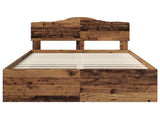 Bed Frame with Headboard Old Wood 120 x 190 cm Solid Pine Wood 3412932