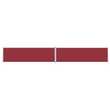 Retractable Side Awning Red 180x1200 cm 318077