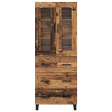 Highboard with Drawer 2 pcs Old Wood Engineered Wood 3415769