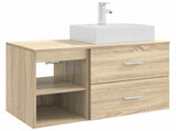 Bathroom Furniture Set 2 pcs Sonoma Oak Engineered Wood 3403890