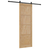 Sliding Door Other ORKDAL Natural and black 78 x 232 cm 3333726