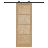 Sliding Door ORKDAL Natural 83 x 232 cm Solid Pine Wood 3445499