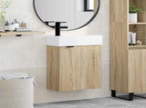 Bathroom Vanity Unit with Tap Sonoma Oak 45.5 x 22.5 x 84 cm 889427
