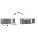 Wall-Mounted TV Cabinet 78.5 x 31 x 30 cm Concrete Grey 899228