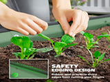 Set of Two 181 x 93cm Steel Planters - Green T3398P377568