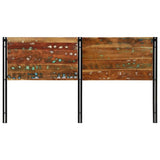 Headboard 180 cm Solid Wood Reclaimed and Iron 4017556