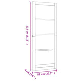 Interior Door White 83 x 232 cm Plywood 42047158