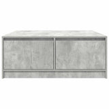 Coffee Table with Drawers Concrete Grey 100x100x40 cm 3328402