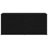 TV Cabinet Black Oak 80 x 34 x 36 cm Engineered Wood 862483