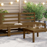 Garden Middle Sofas 2 pcs Honey Brown Solid Wood Pine 805683
