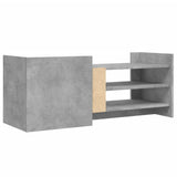 TV Cabinet Concrete Grey 100x35x40 cm Engineered Wood 848377