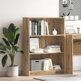 Bookcase Artisian Oak 80x24x109 cm Engineered Wood 857843