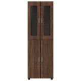 Highboard FLORIN Brown Oak 60 x 35 x 182 cm Engineered Wood 3397921