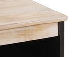 Sideboard White Wash Finish 60 x 33 x 75 cm Solid Mango Wood 4017889