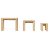 Nesting Tables 3 pcs Sonoma Oak Engineered Wood 808606