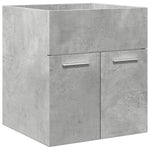 ZNTS 3 Piece Bathroom Furniture Set Concrete Grey Engineered Wood 3324867