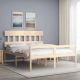 Senior Bed without Mattress 160x200 cm Solid Wood 3195426