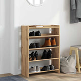 ZNTS Shoe Rack Artisan Oak 60x25x81 cm Engineered Wood 859886