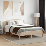 Bed Frame without Mattress 140x190 cm Solid Wood Pine 3207225