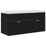 Bathroom Cabinet Black Oak 100 x 38.5 x 46 cm Engineered Wood 3416131