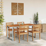 Garden Dining Table Grey 160 x 80 x 75 cm 4010595