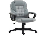 Faux Leather Office Chair - Grey T3398P329473