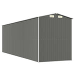 Garden Shed Light Grey 192x606x223 cm Galvanised Steel 3147443
