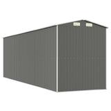 Garden Shed Light Grey 192x606x223 cm Galvanised Steel 3147443