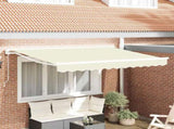 Awning Frame Cream 250 x 200 cm Polyester with PU coating 3329355
