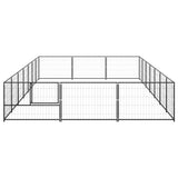 Dog Kennel Black 21 m Steel 3082131