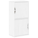 5 Piece TV Units with Storage "ODDA" White Solid Wood Pine 3365383
