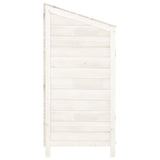 152183 Garden Shed White 102x52x112 cm Solid Wood Fir