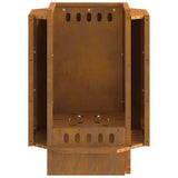 Smokeless Fire Pit Brown 38 x 38 x 51 cm Weathering Steel 858979