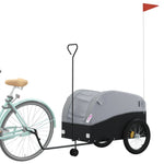 ZNTS Bike Trailer Black and Grey 45 kg Iron 94154